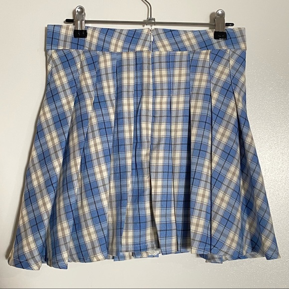 Ally/Minx & Moss Blue Plaid Tennis Skirt - Picture 3 of 6